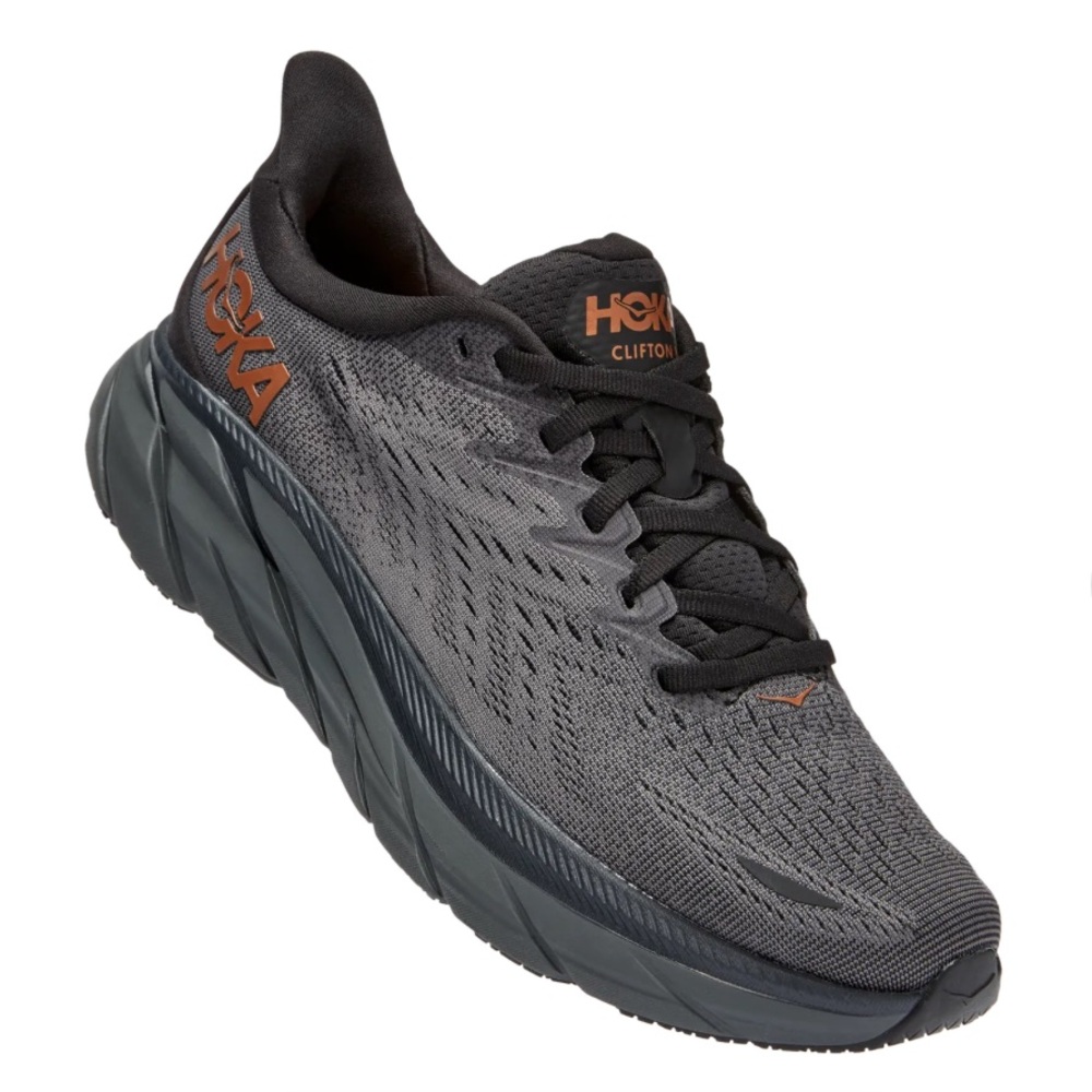 Hoka Clifton 8 Anthracite/Copper NWT